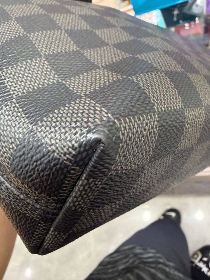 路易威登Louis Vuitton Mick系 棋盤格黑色單肩郵差包-7