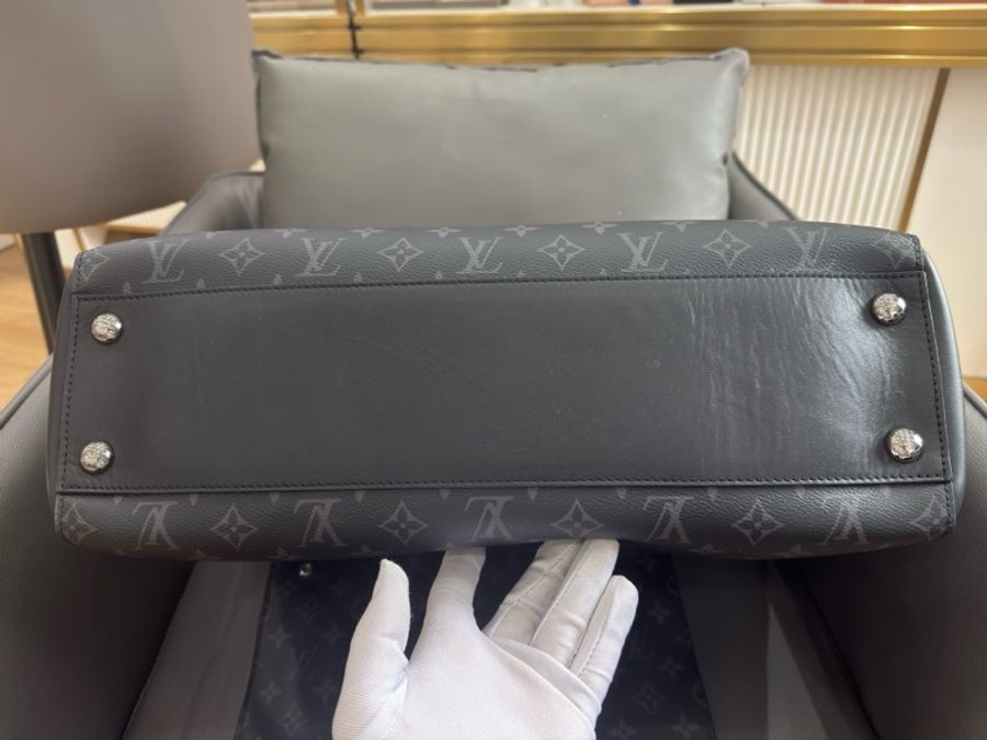 Louis Vuitton 路易威登 GRAND SAC 黑花 公文包 拼皮tote尺寸42×32-4