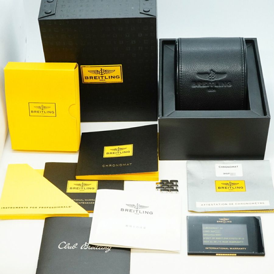 Breitling Chronomat 44 AB0110 黑色錶盤男錶-9