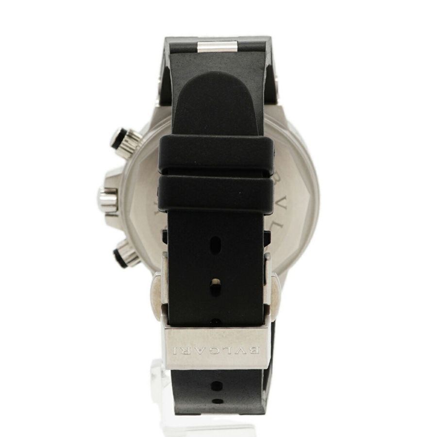 寶格麗 Diagono Scuba Flyback SC40S 黑色錶盤男士腕錶-5