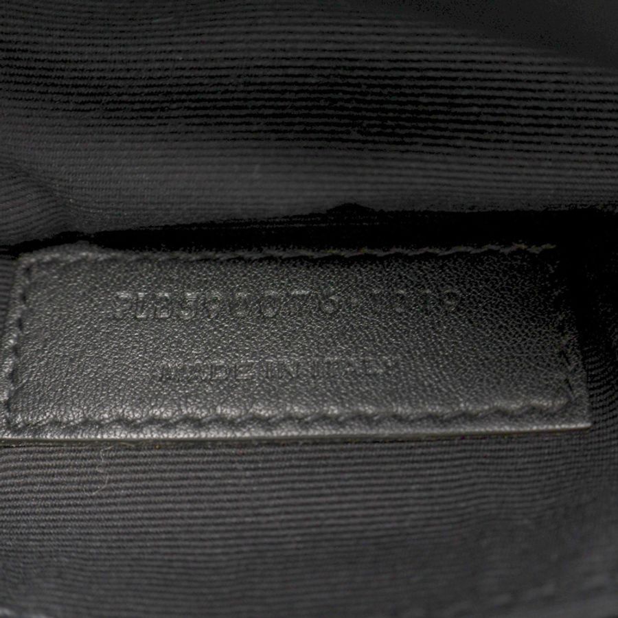 黑色 尼龍 牛皮 Classic Monogram Canvas 腰包【SAINT LAURENT YSL 聖羅蘭】 PLB590076-4