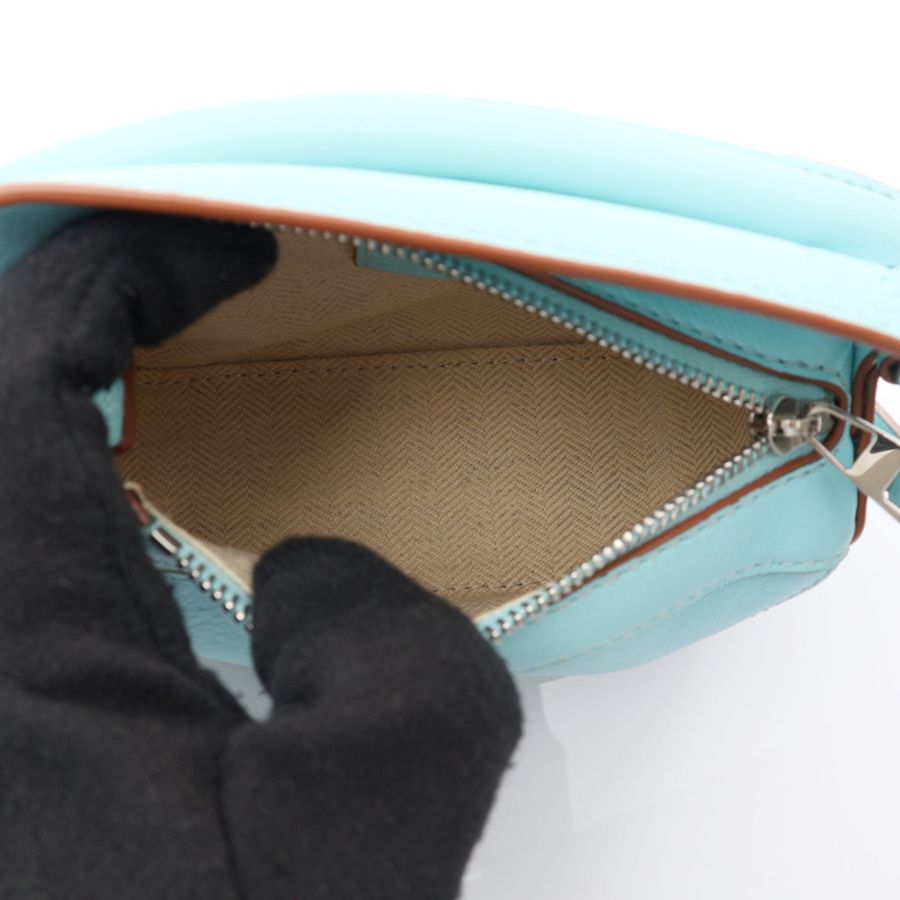藍色 牛皮 Puzzle Nano 兩用包【LOEWE 羅威】 A510U98X01-2