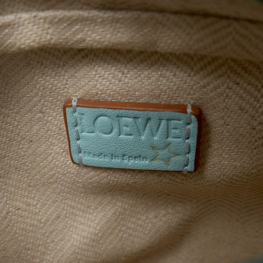 藍色 牛皮 Puzzle Nano 兩用包【LOEWE 羅威】 A510U98X01-3