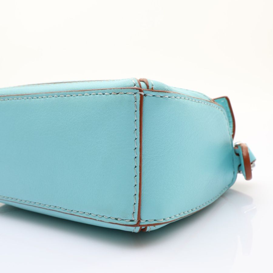 藍色 牛皮 Puzzle Nano 兩用包【LOEWE 羅威】 A510U98X01-7