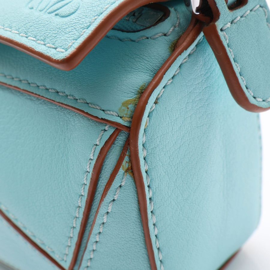 藍色 牛皮 Puzzle Nano 兩用包【LOEWE 羅威】 A510U98X01-9