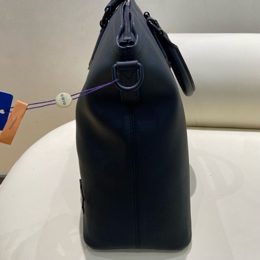 LOUIS VUITTON路易威登 LOCK IT TOTE 黑色粒面小牛皮 托特包Tote包購物袋單肩手提包 男款 芯片-2