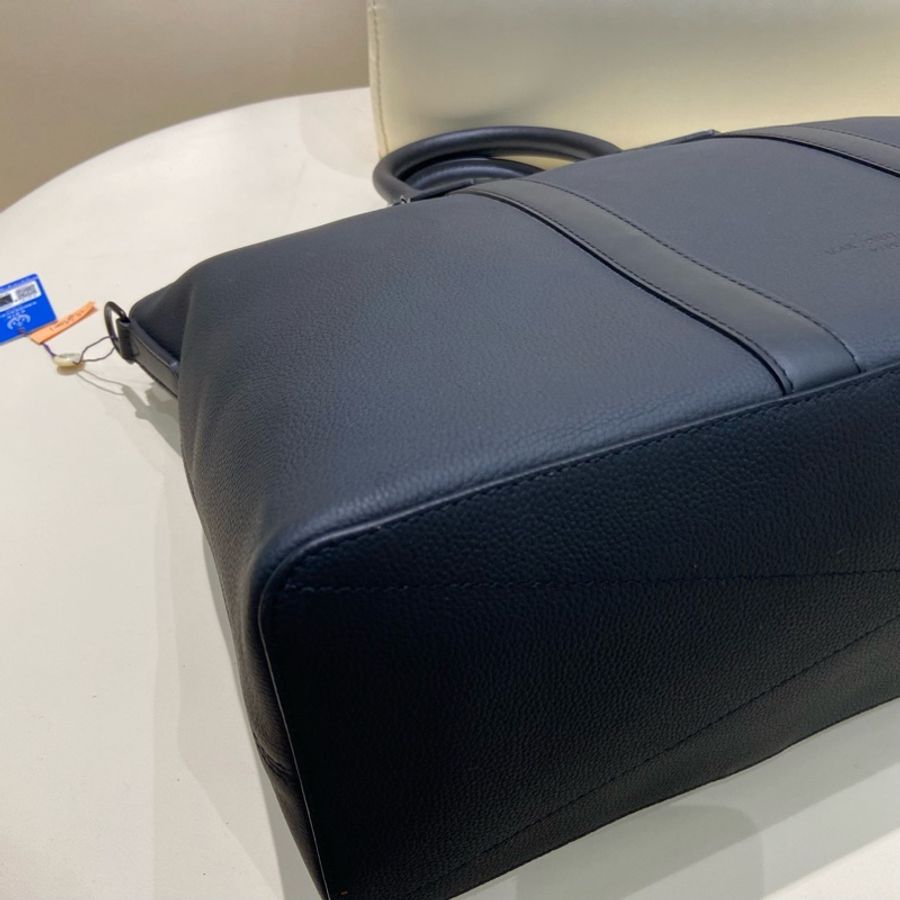 LOUIS VUITTON路易威登 LOCK IT TOTE 黑色粒面小牛皮 托特包Tote包購物袋單肩手提包 男款 芯片-5