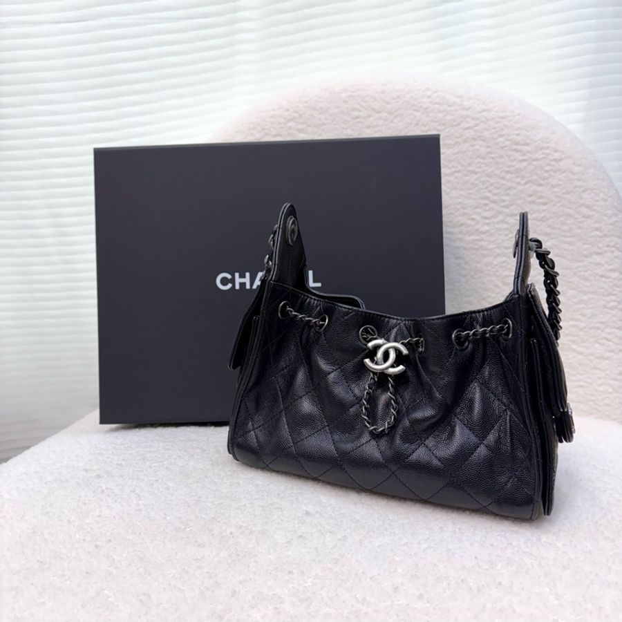 Chanel mini 25bag黑銀釦-1
