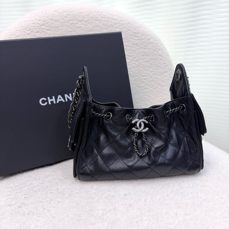 Chanel mini 25bag黑銀釦-2