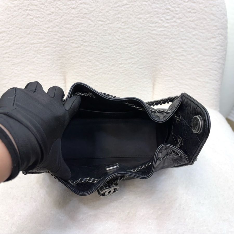 Chanel mini 25bag黑銀釦-7