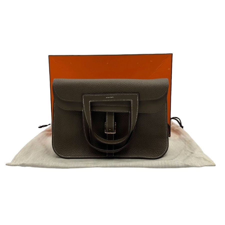 【美收精品】HERMES Halzan 大象灰 C-747 【隔月月中將轉賣至日本 上架期限30天】-0