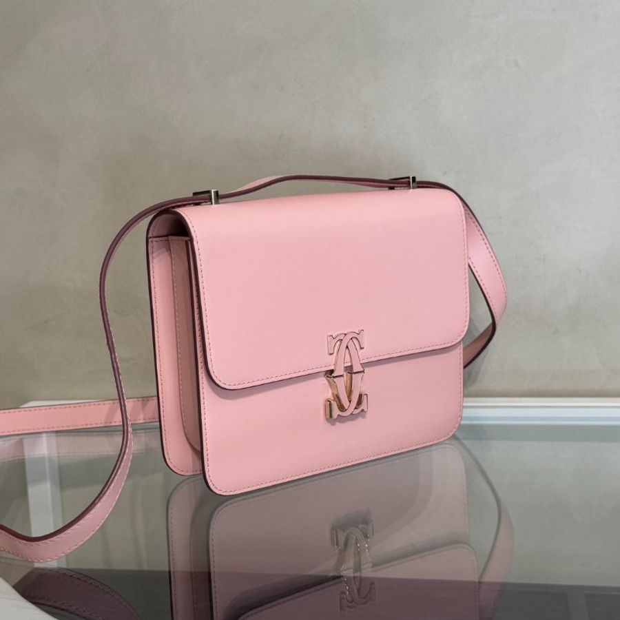 Cartier Double C de Cartier單肩包 - Mini粉-3