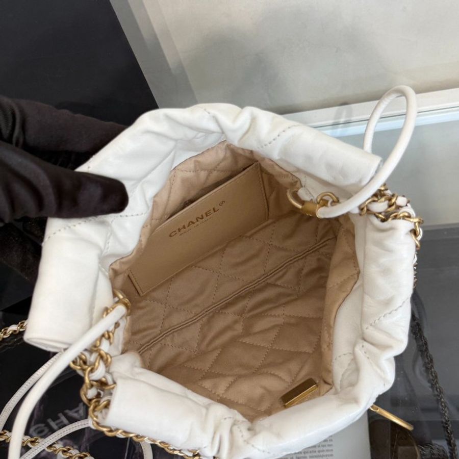CHANEL 22 Mini Bag - 白金-8