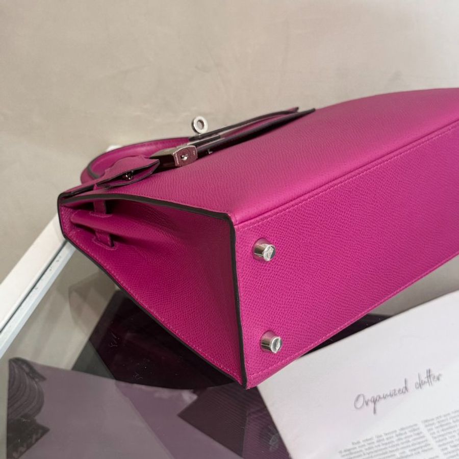 HERMES Kelly 25 - Rose Purple L3 玫粉銀 A-9