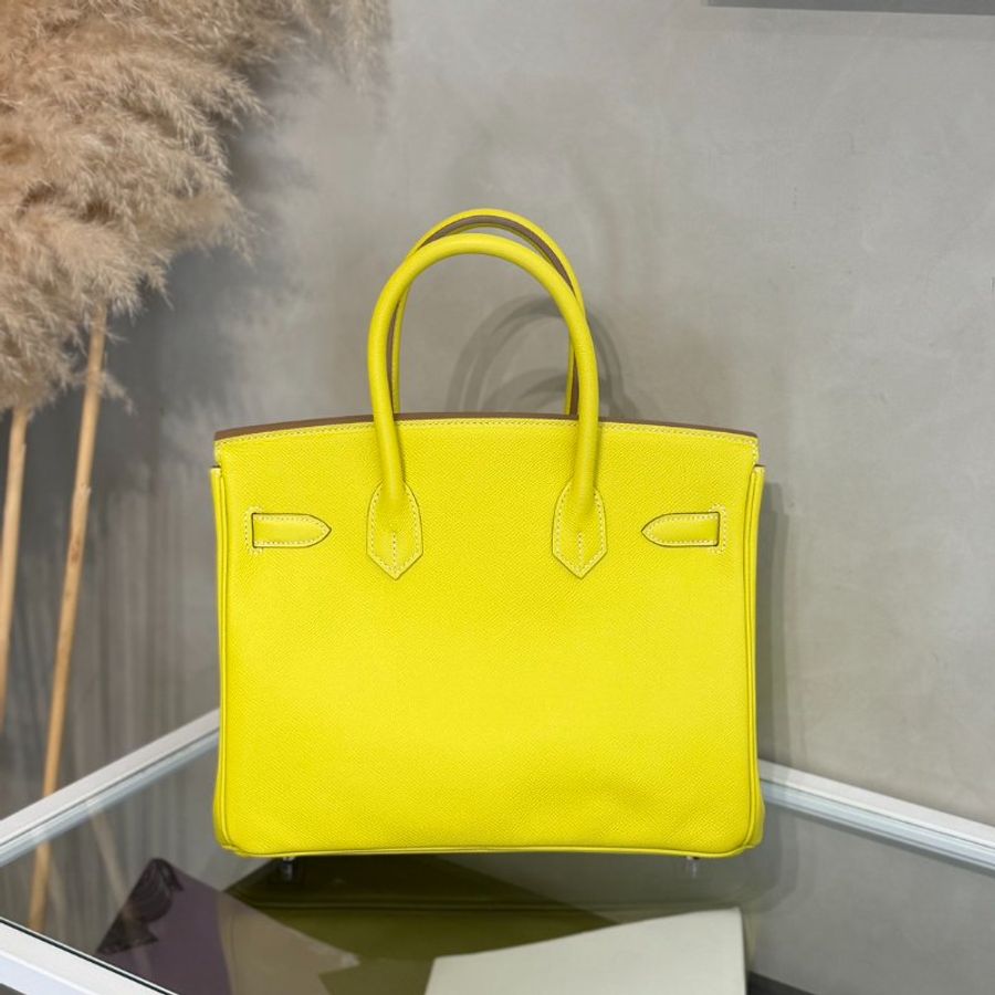 HERMES Birkin 30 - Lime 9R 檸檬黃銀 🄺-4