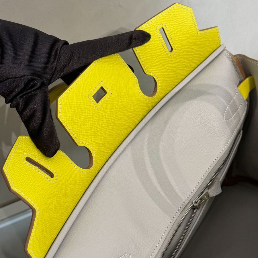 HERMES Birkin 30 - Lime 9R 檸檬黃銀 🄺-9