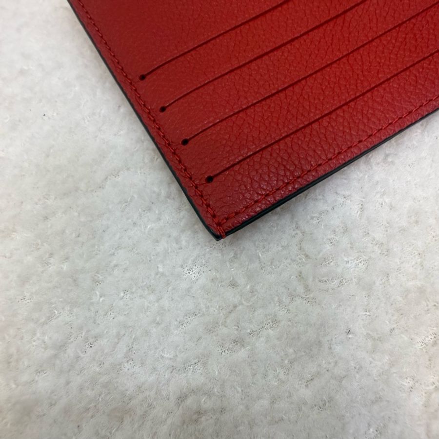 Lv紅牛皮金釦三合一-23