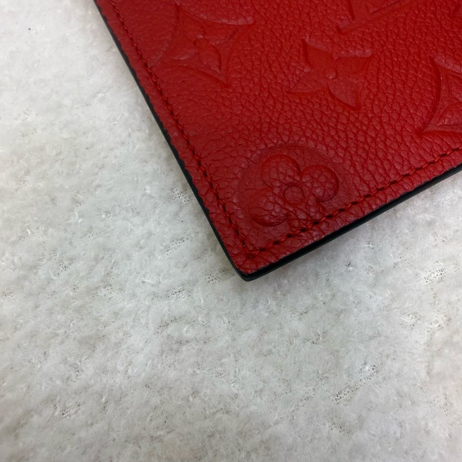 Lv紅牛皮金釦三合一-30