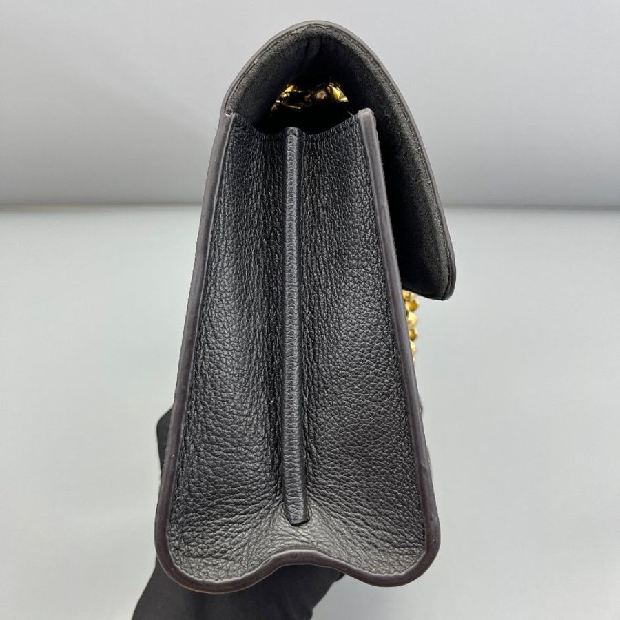 路易威登/Louis Vuitton 維多利亞鏈條包 老花拼黑-2