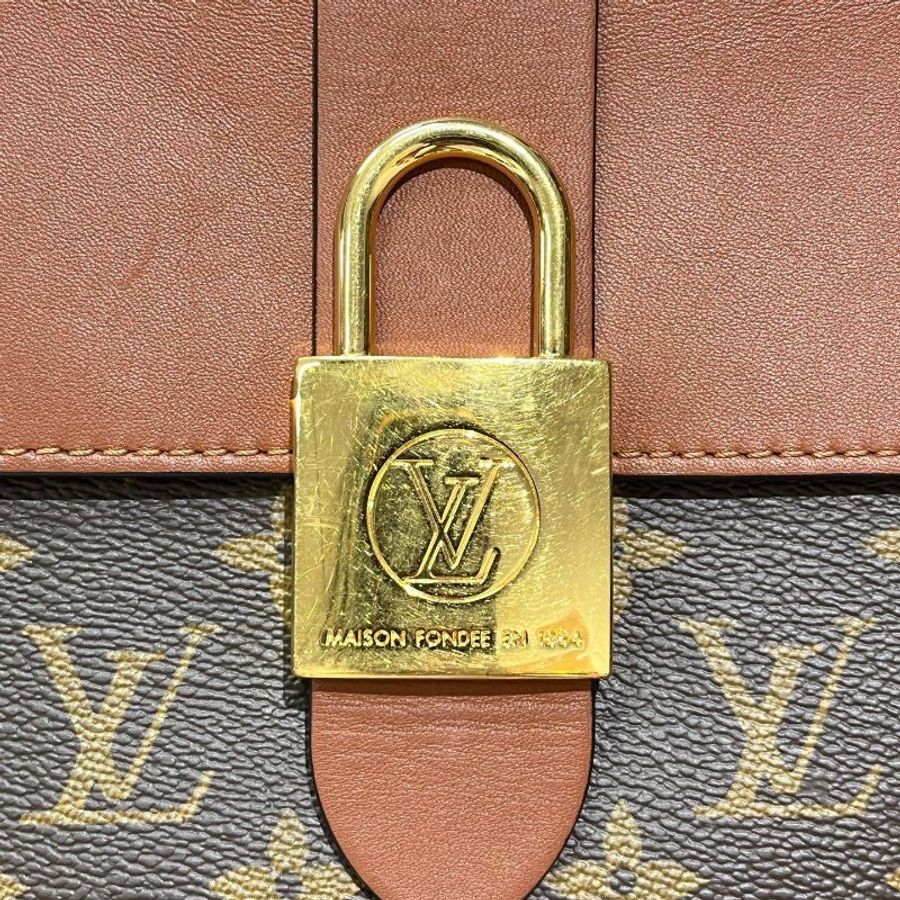 芯片款 路易威登/Louis Vuitton Locky BB鎖頭包 焦糖拼老花-9