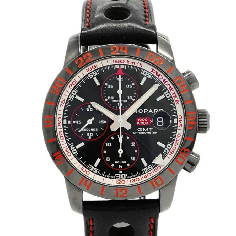 蕭邦 Mille Miglia GMT Speed Black II 16 8992 錶盤男士腕錶-0