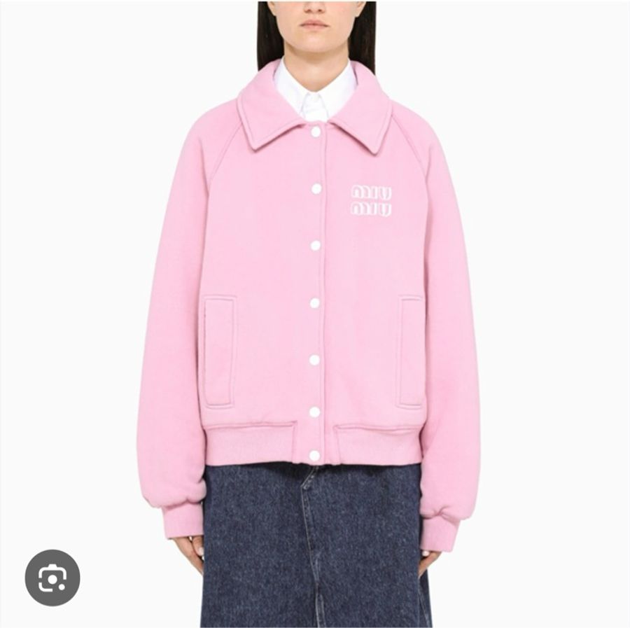 MIU MIU 粉紅棒球外套-1