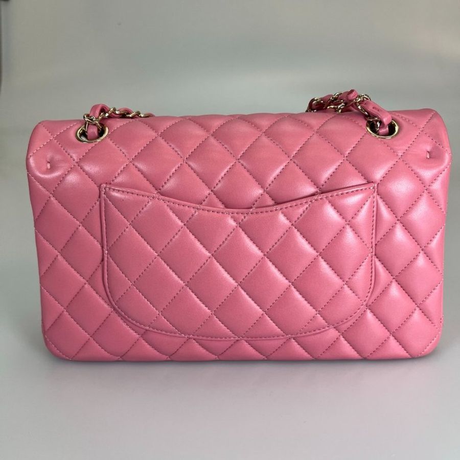 CHANEL CF25側肩包 粉羊皮 A01112/晶片款-1