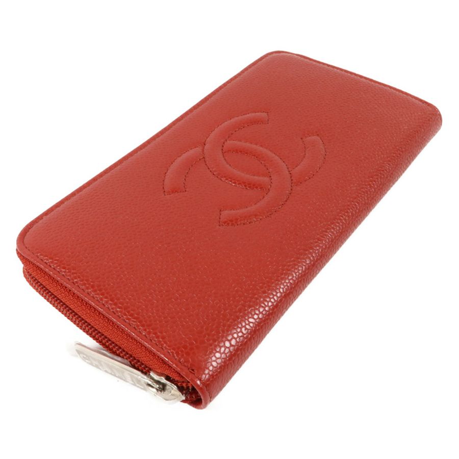 CHANEL 牛皮皮革Timeless CC Zipper Wallet長錢包-2