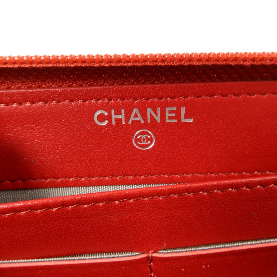 CHANEL 牛皮皮革Timeless CC Zipper Wallet長錢包-5