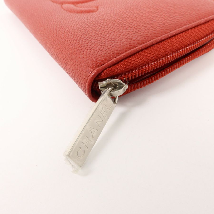 CHANEL 牛皮皮革Timeless CC Zipper Wallet長錢包-11