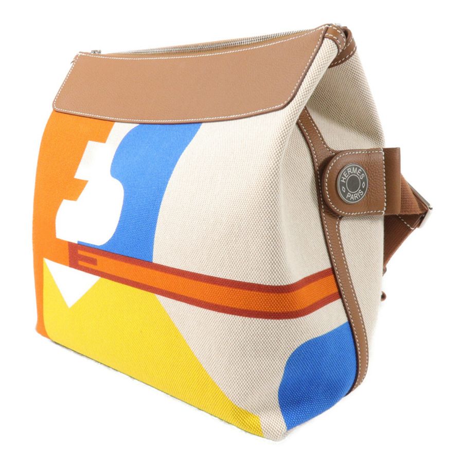 HERMES Viking/Regate R.M.S 12H肩背袋Capucine/Ecru/Fauve-2