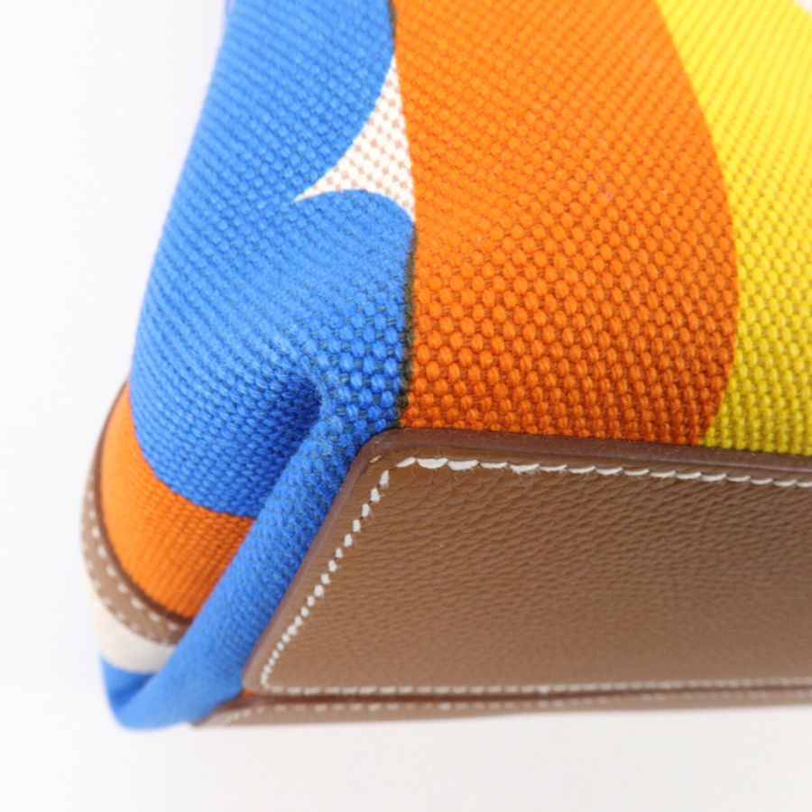 HERMES Viking/Regate R.M.S 12H肩背袋Capucine/Ecru/Fauve-11