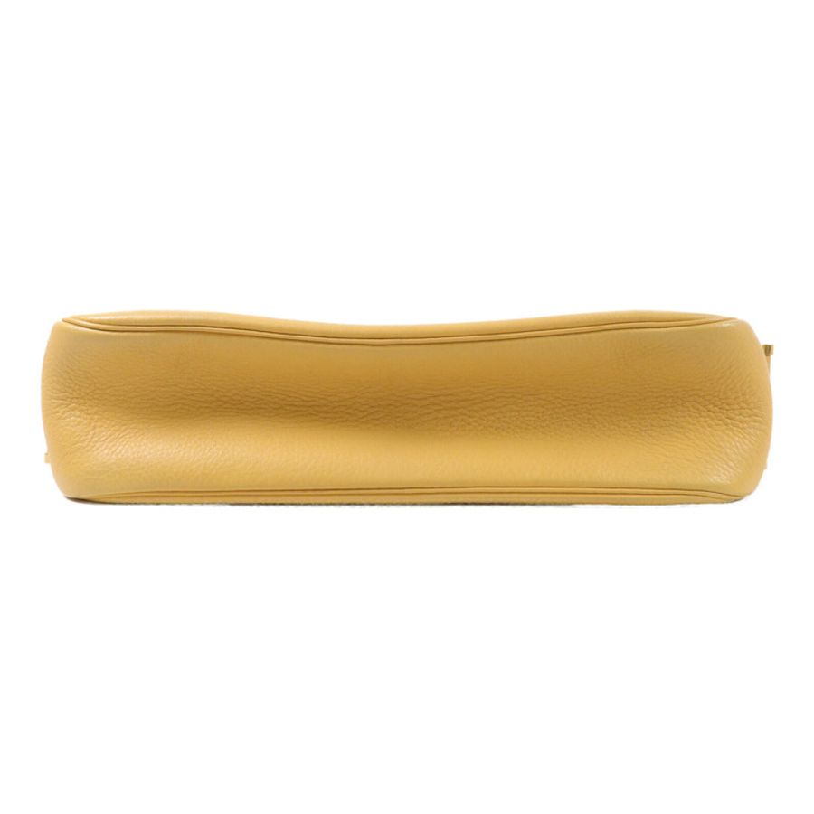HERMES Clemence皮革Tsako肩背袋Jaune-3