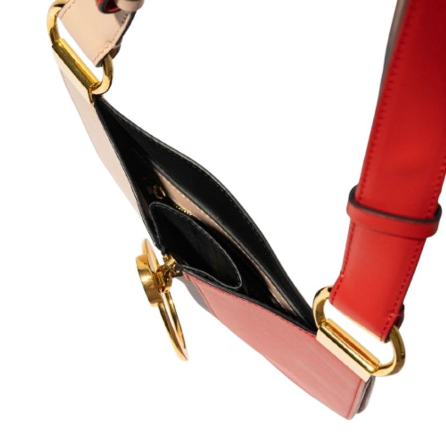 Marni Earring 金屬圓環撞色皮革單肩包 手袋-4
