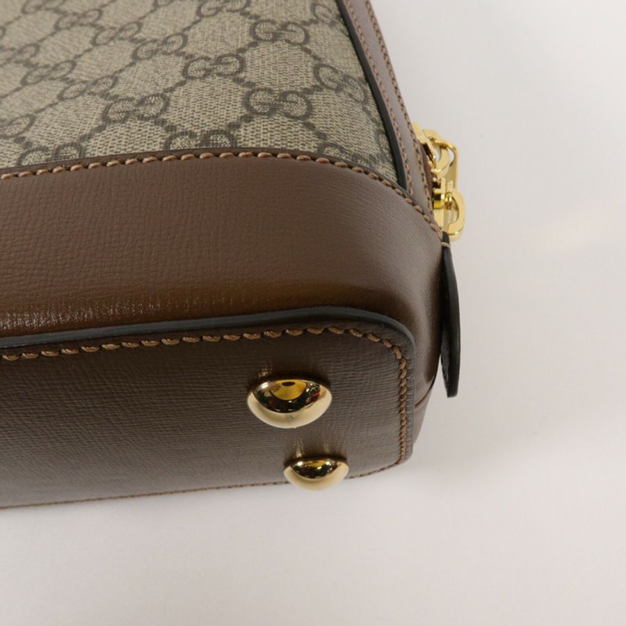 GUCCI 塗層帆布Horsebit 1955 Small肩背袋-11