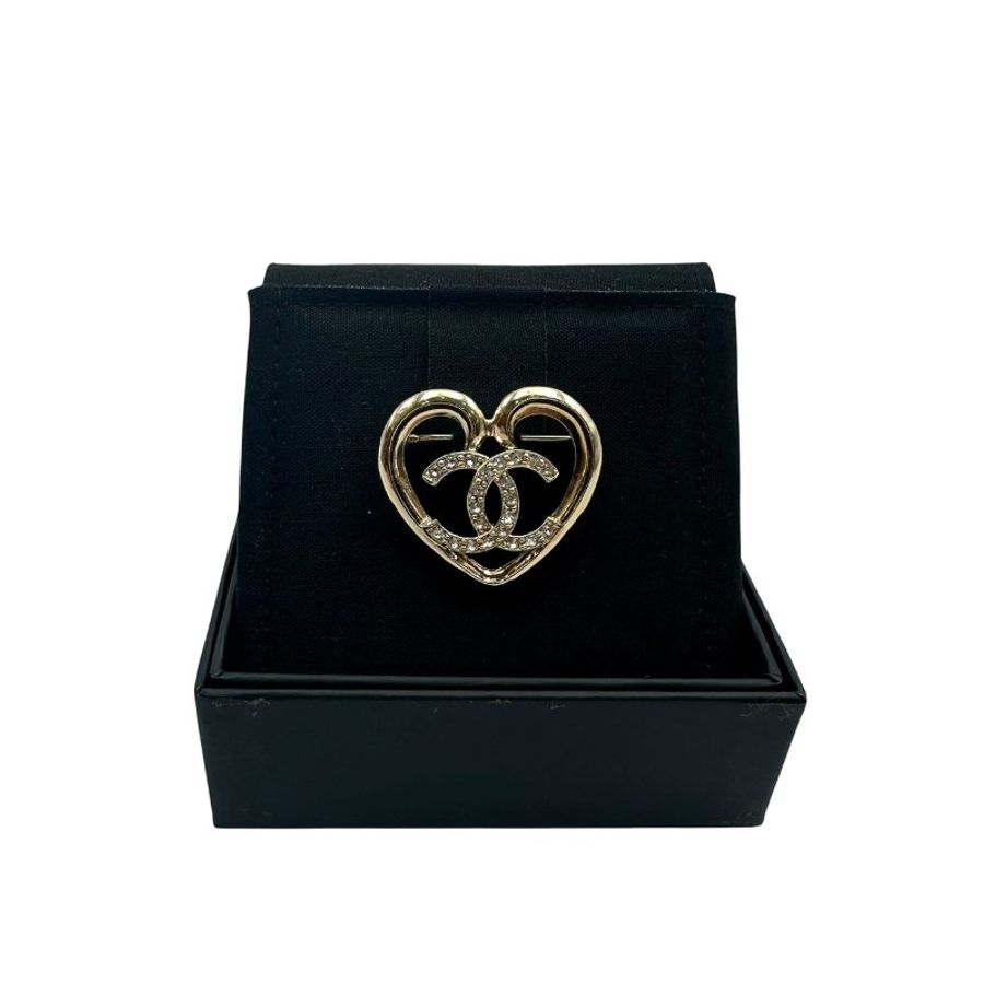 【美收精品】CHANEL 23C 大愛心胸針 C-734【隔月月中將轉賣至日本 上架期限30天】-0