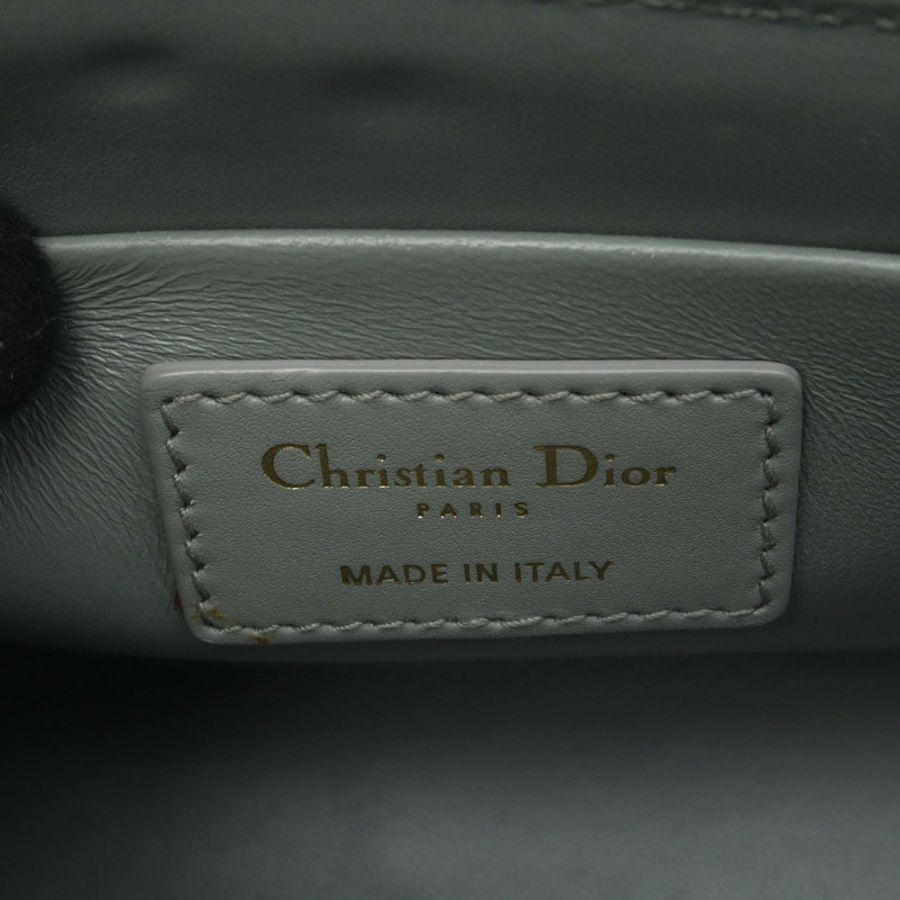 Christian Dior 30 MONTAIGNE Box 肩斜背包,灰色皮革,二手女款-3