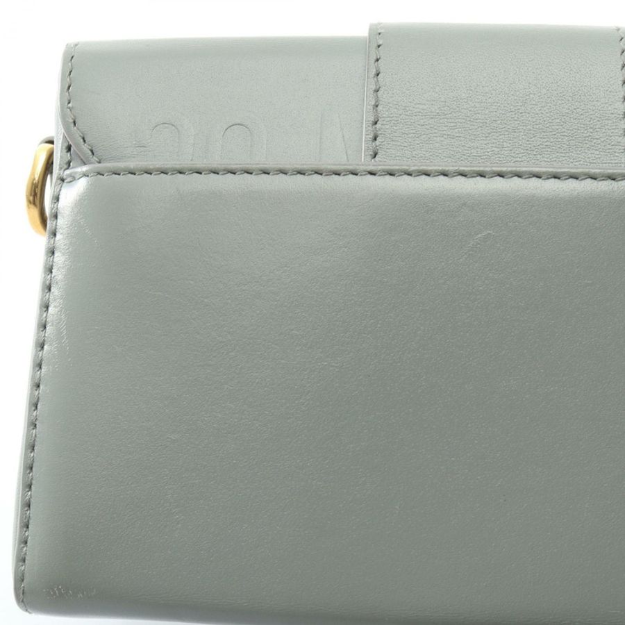 Christian Dior 30 MONTAIGNE Box 肩斜背包,灰色皮革,二手女款-7