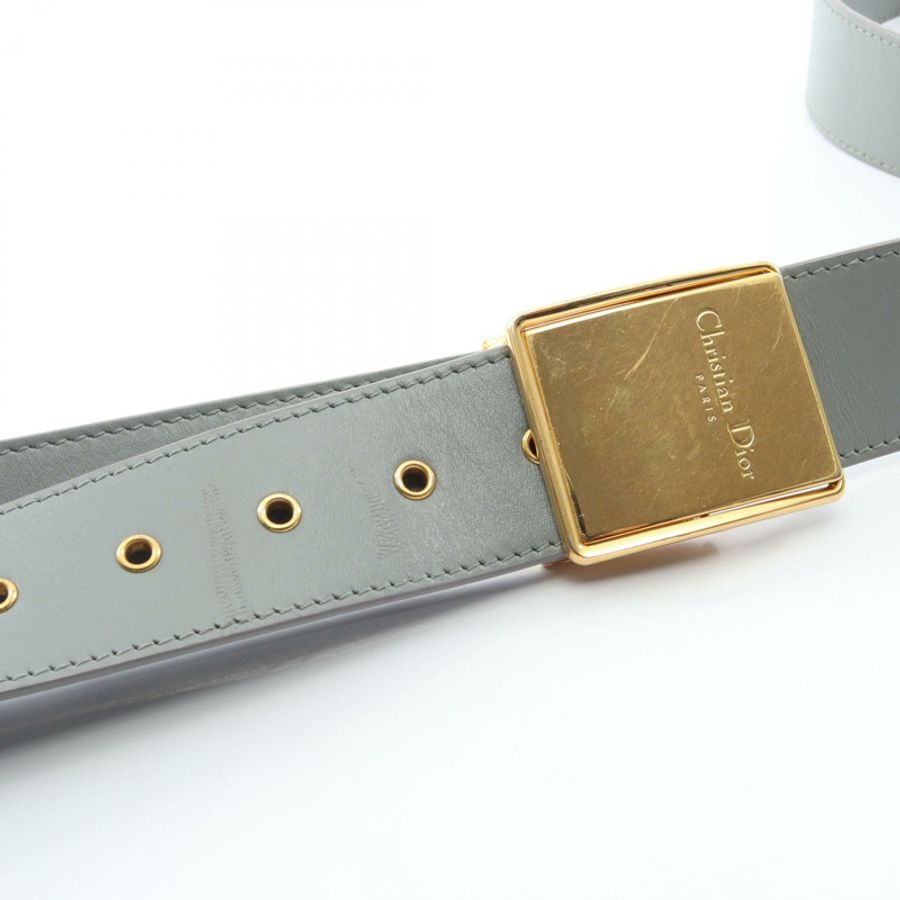 Christian Dior 30 MONTAIGNE Box 肩斜背包,灰色皮革,二手女款-12
