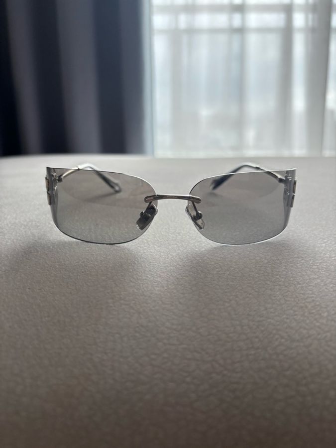 Miu Miu 無框太陽眼鏡墨鏡 SMU A51 灰色-0