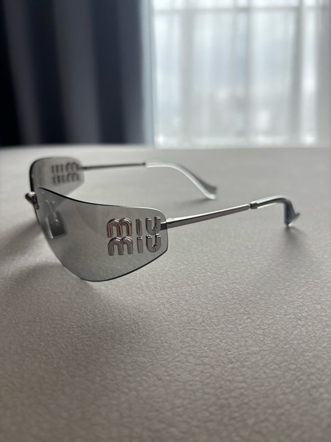 Miu Miu 無框太陽眼鏡墨鏡 SMU A51 灰色-2