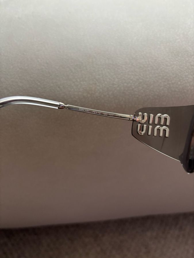 Miu Miu 無框太陽眼鏡墨鏡 SMU A51 灰色-5