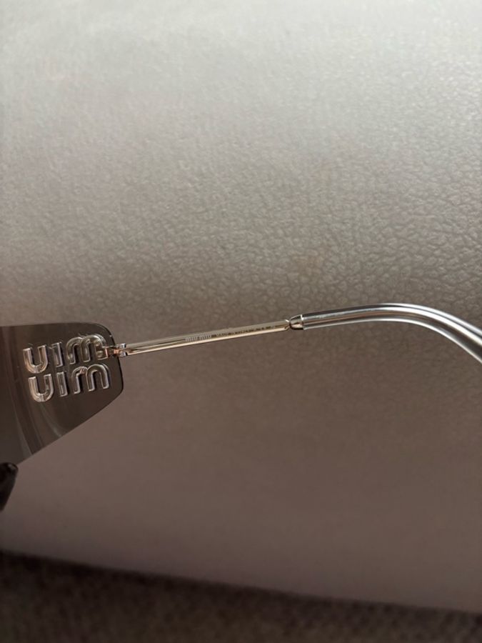 Miu Miu 無框太陽眼鏡墨鏡 SMU A51 灰色-6