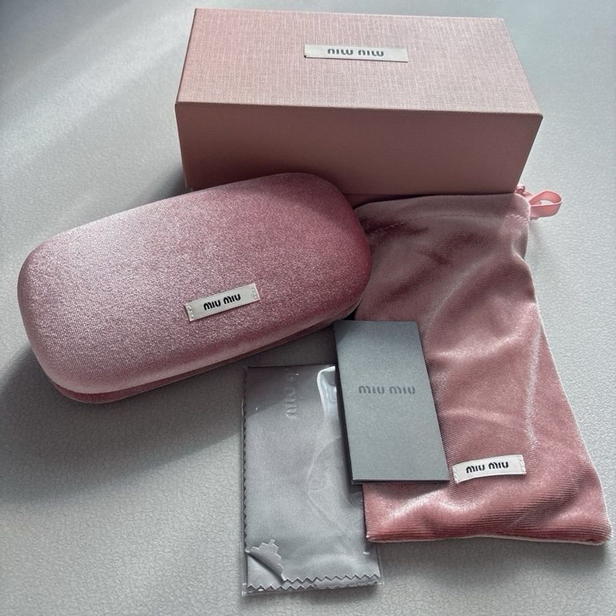 Miu Miu 無框太陽眼鏡墨鏡 SMU A51 灰色-7