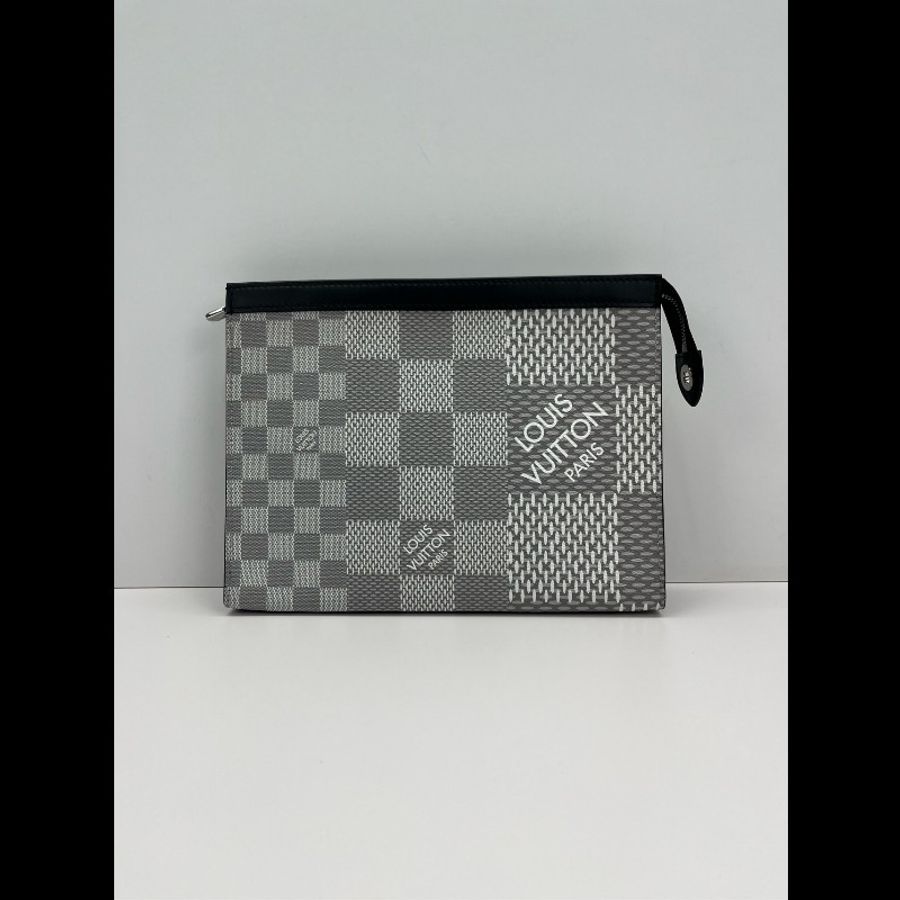 Louis Vuitton/LV 路易威登 Pochette Voyage 經典格紋手拿包、化妝洗漱包-1