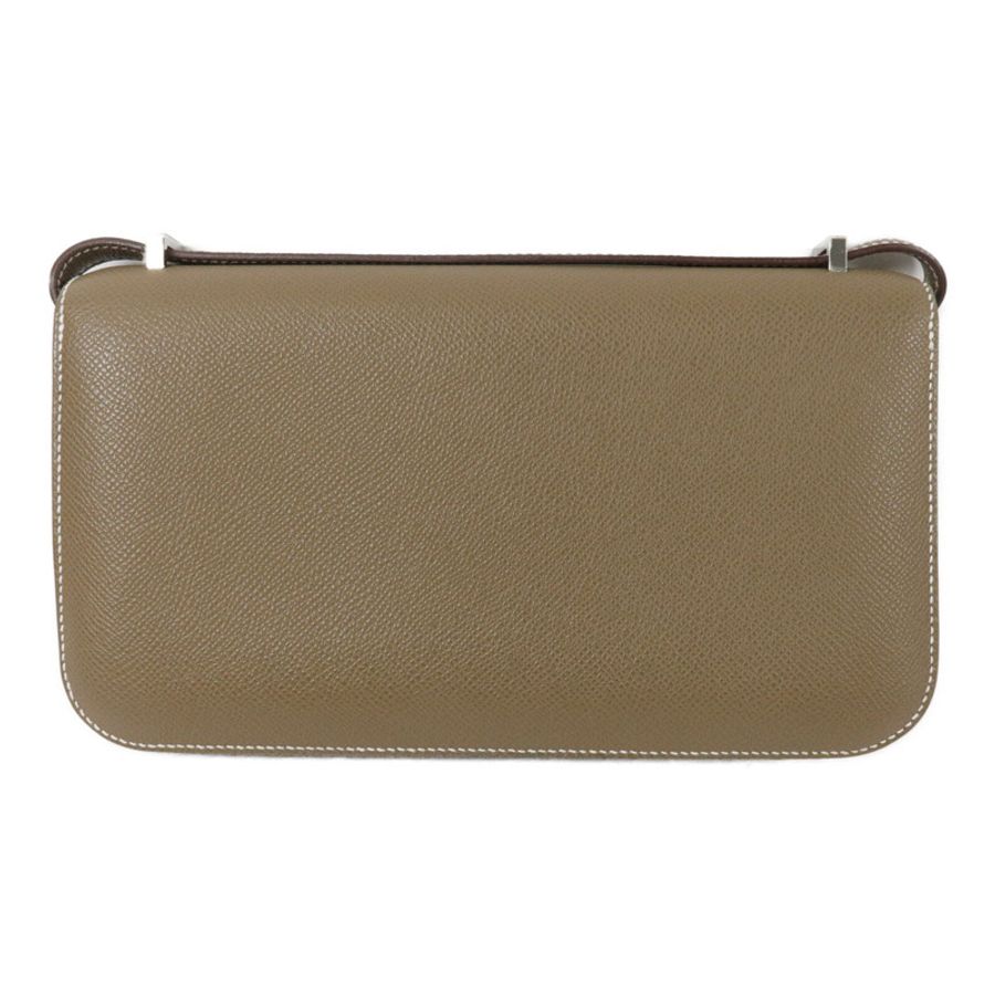 HERMES Epsom皮革Constance Elan肩背袋Etoupe-1