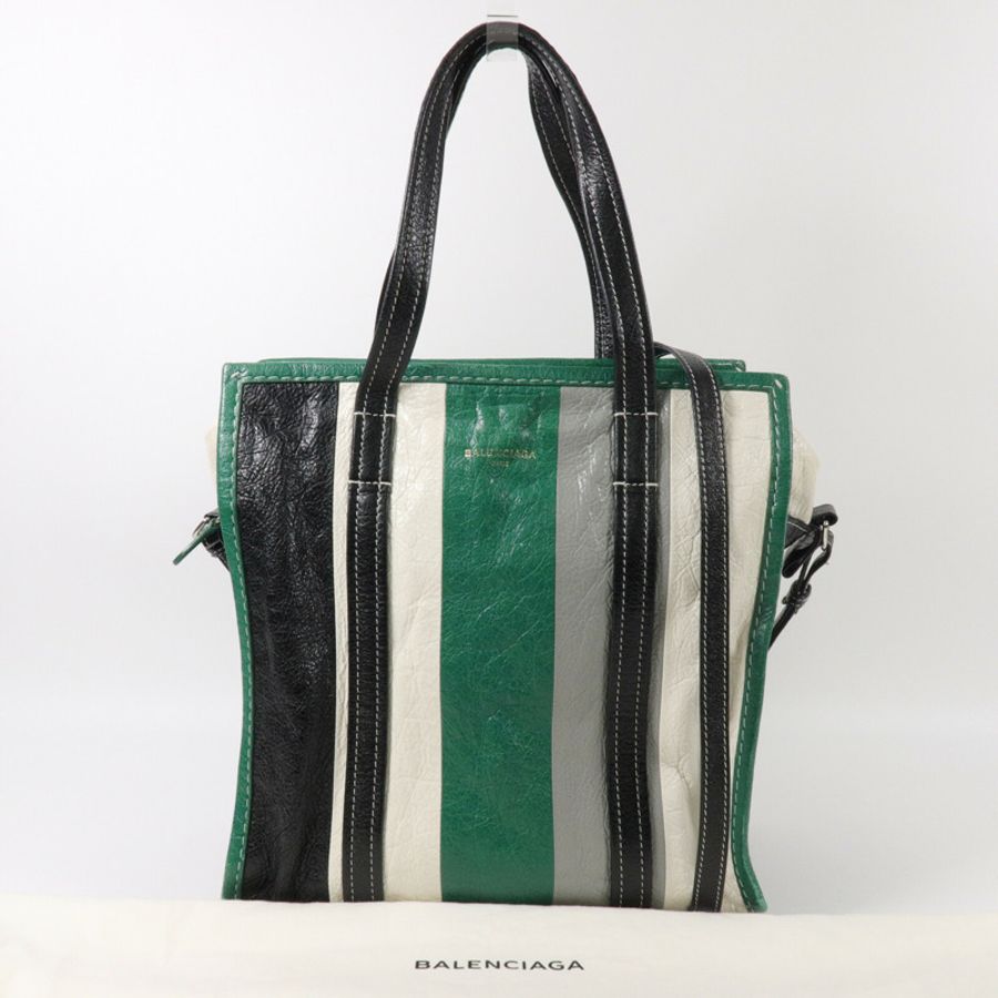 BALENCIAGA 牛皮皮革Bazar手挽肩背兩用袋-8
