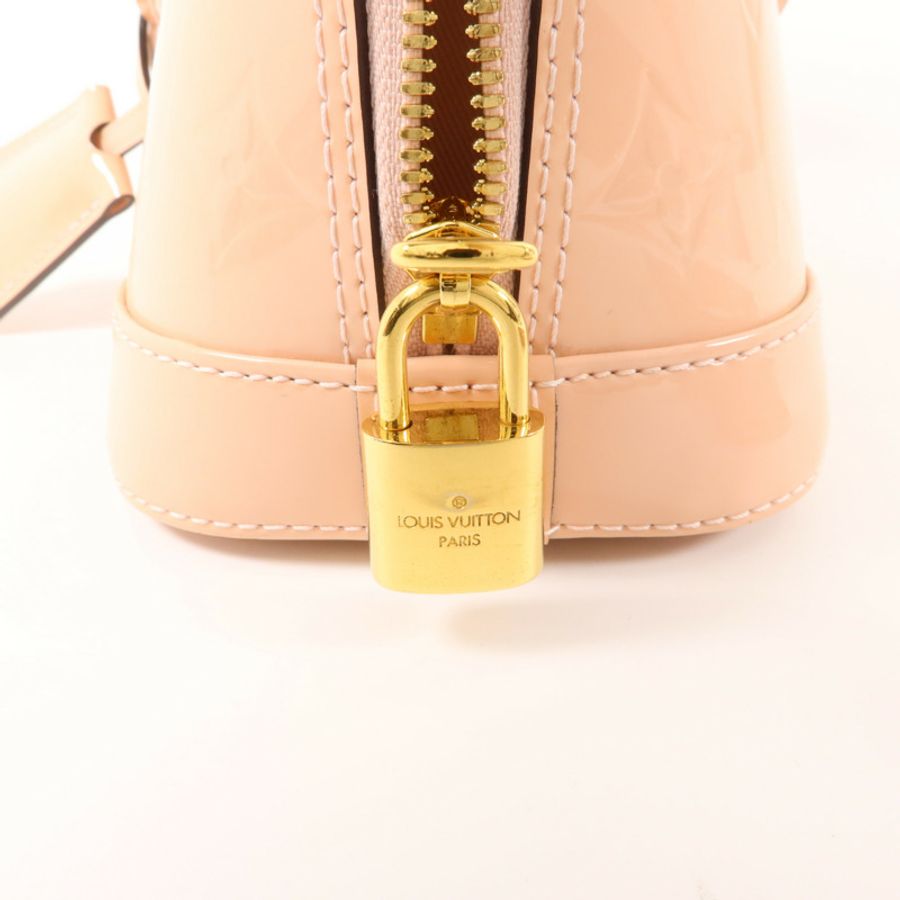 LOUIS VUITTON Monogram Vernis Alma BB手挽肩背兩用袋-10