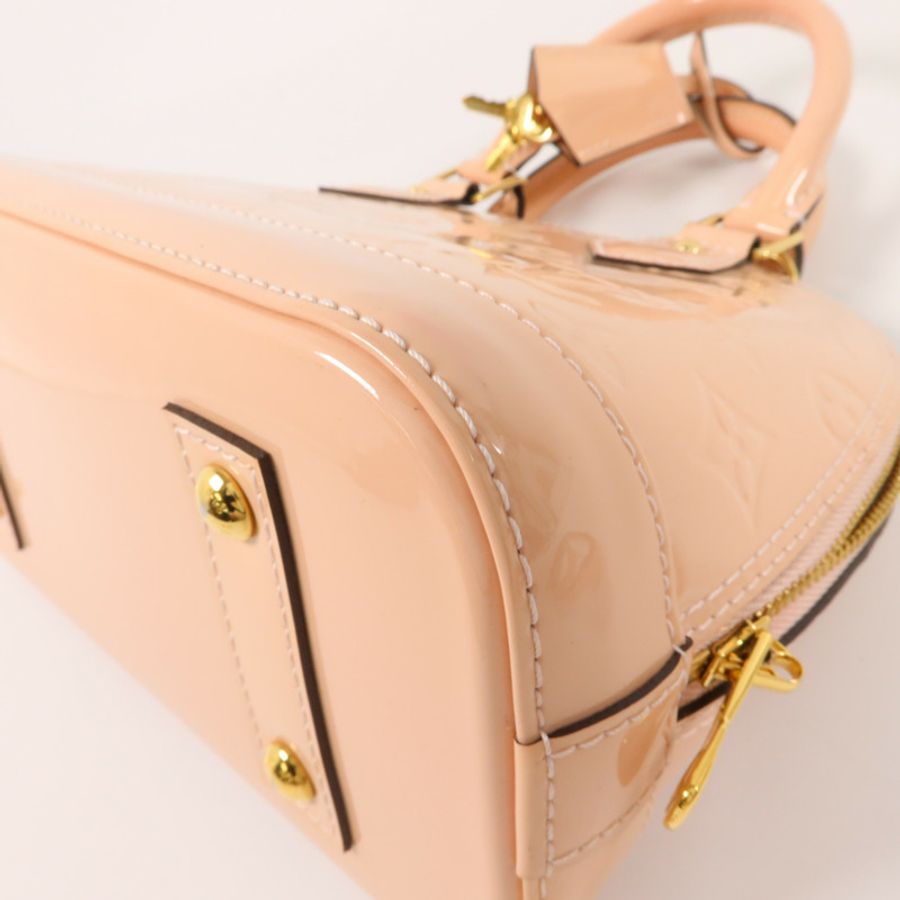 LOUIS VUITTON Monogram Vernis Alma BB手挽肩背兩用袋-11