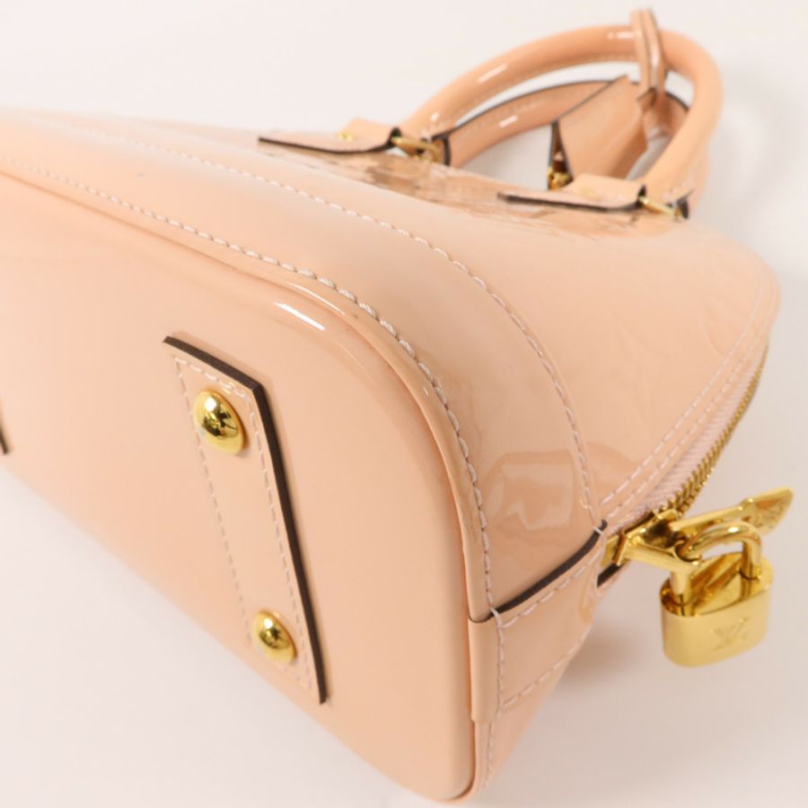 LOUIS VUITTON Monogram Vernis Alma BB手挽肩背兩用袋-14